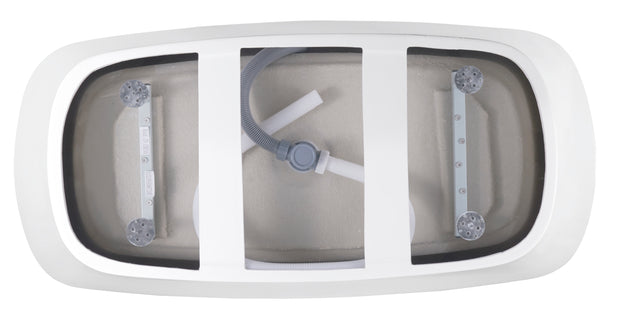 67" 100% Acrylic Freestanding Bathtub,Contemporary Soaking Tub,white Bathtub