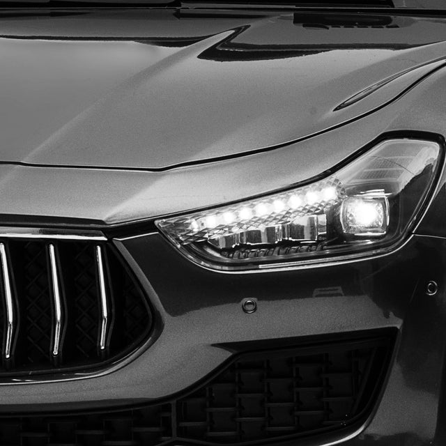 2V Kids Ride On Car, Electric Vehicle with Remote Control, MP3, USB, Music, Horn, LED Lights, Openable Doors, Black