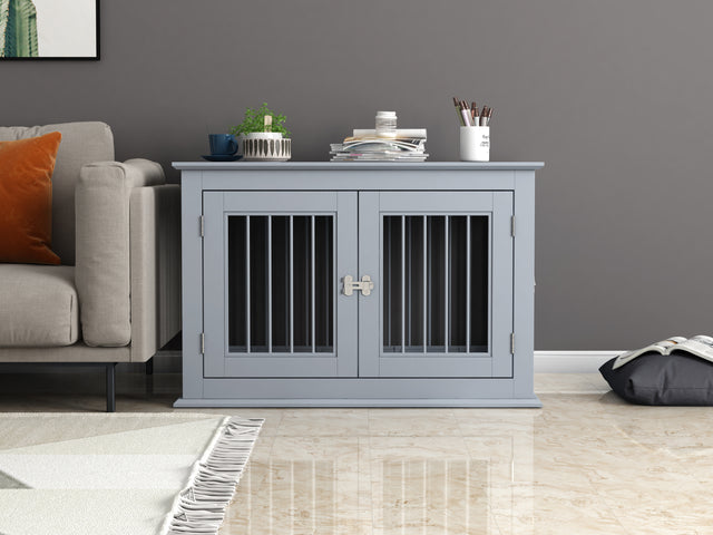 Pet house, Large Crate with Chew-Resistant Iron Bars, open from 2 directions