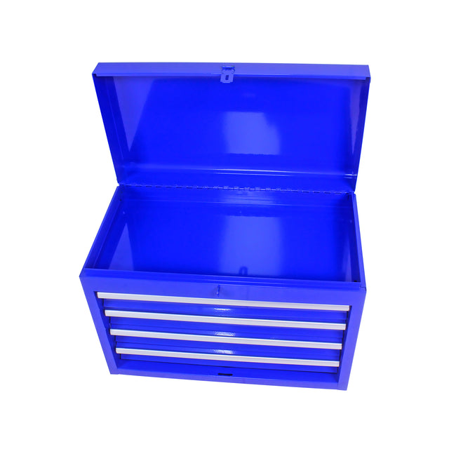 Detachable 5 Drawer Tool Chest with Bottom Cabinet and one Adjustable Shelf--Blue