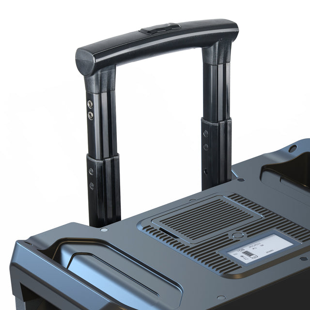 Trolley case, 2515Wh portable power station, for outdoor travel, home backup power, 3×AC120V output, a total of 2000W stable output power, peak power 4000W, LCD display, 3×DC5V/3A USB, 3×DC12V/10A out