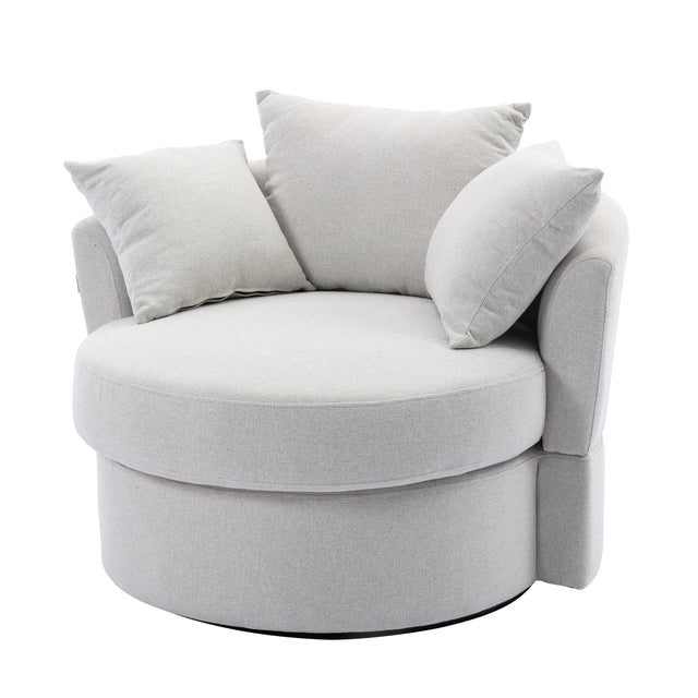 Modern Akili swivel accent chair barrel chair for hotel living room / Modern leisure chair