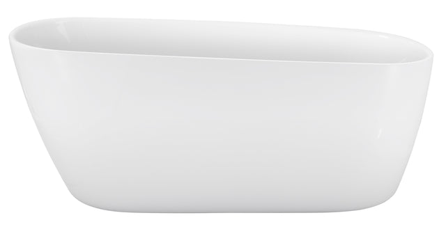 59" 100% Acrylic Freestanding Bathtub,Contemporary Soaking Tub,white bathtub