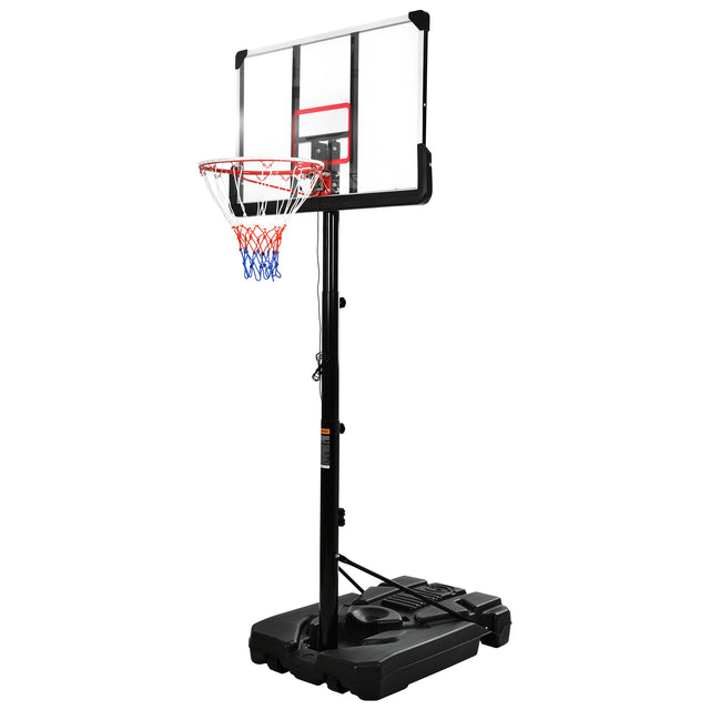 Portable Basketball Hoop Basketball System 6.6-10ft Height Adjustment for Youth Adults LED Basketball Hoop Lights, Colorful lights, Waterproof,Super Bright to Play at Night Outdoors,Good Gift for Kids