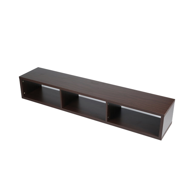 Shallow Floating TV Console, 60", Walnut