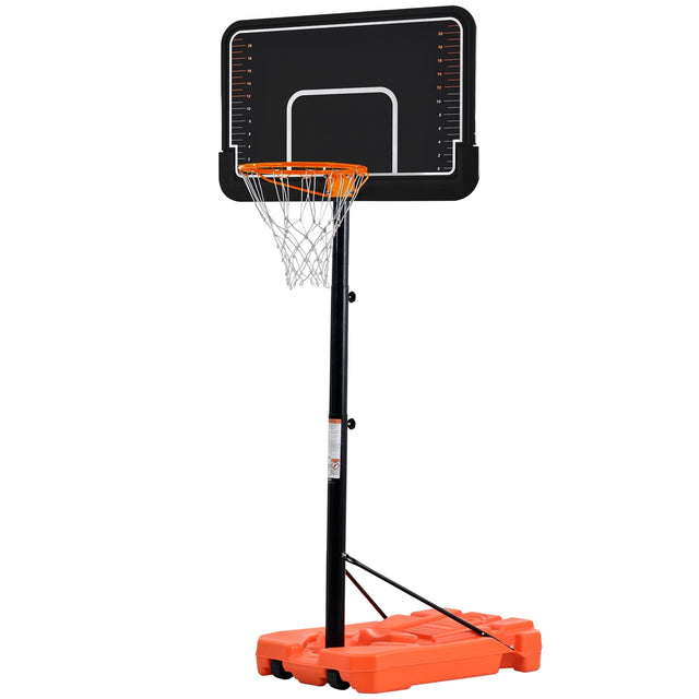 Portable Basketball Hoop & Goal with Vertical Jump Measurement, Outdoor Basketball System with 6.6-10ft Height Adjustment for Youth, Adults