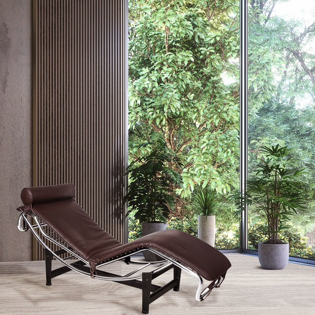 Le Corbusier LC-4 Style Replica Chaise Lounge Chair Mid Century Modern for living room/ bedroom