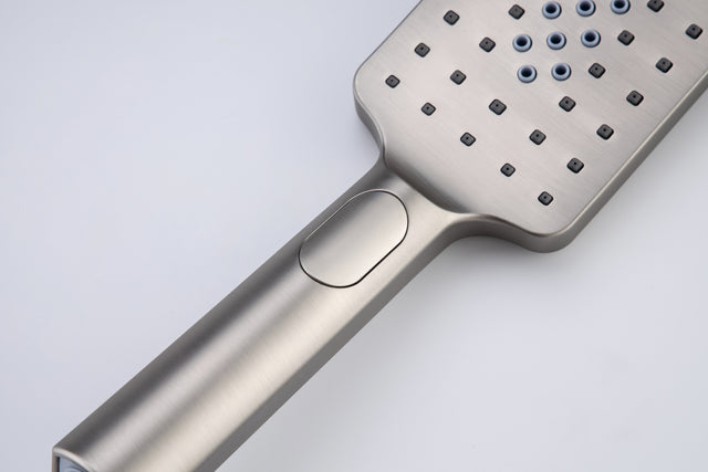 Shower Faucet Set Shower System with 12 Inch Rain Shower Head and Handheld, Bathroom Shower Combo Set Wall Mounted System Rough-in Valve Body and Trim Included.