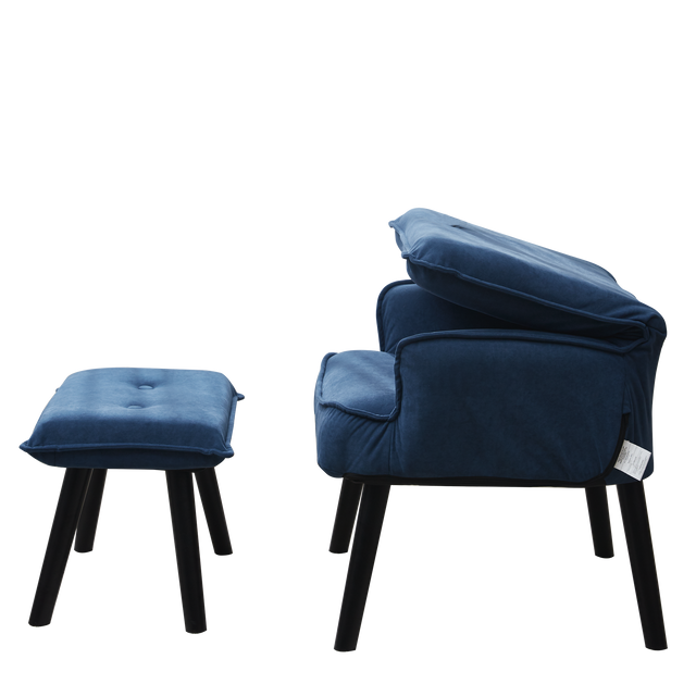 Accent chair TV Chair Living room Chair with ottoman,Modern Vanity Chair with Arms Upholstered Tall Back Desk Chair for Bedroom