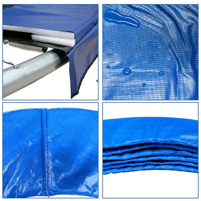 12FT Round Trampoline with Safety Enclosure Net & Ladder, Spring Cover Padding,