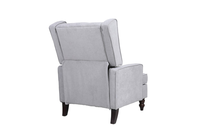 COOLMORE living room Comfortable rocking chair accent chair with light grey fabric