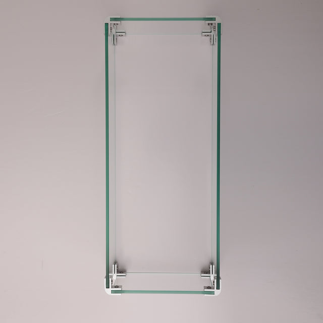 Rectangular Glass Wind Guard for Fire Pit W85335465