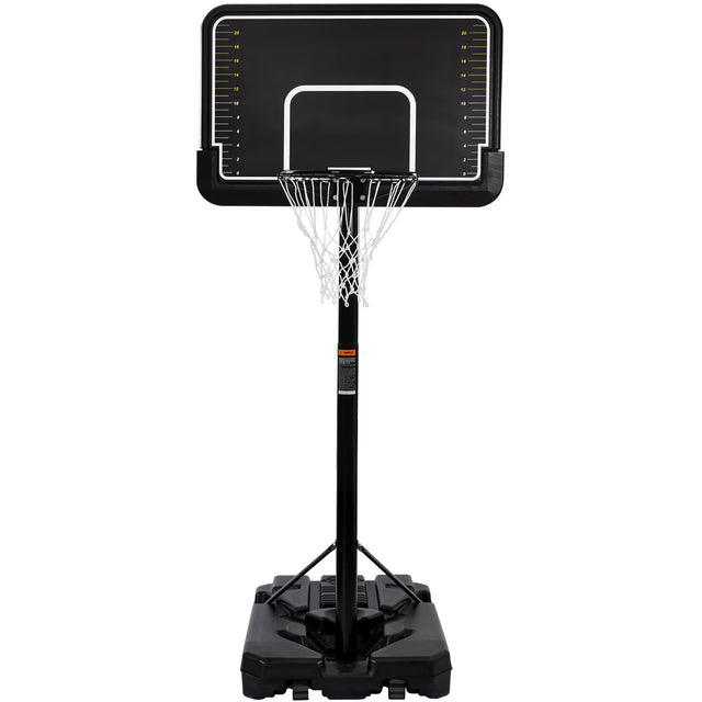Portable Basketball Hoop & Goal with Vertical Jump Measurement, Outdoor Basketball System with 6.6-10ft Height Adjustment for Youth, Adults