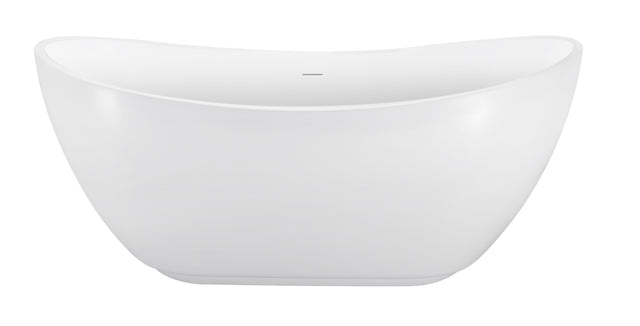 62" 100% Acrylic Freestanding Bathtub,Contemporary Soaking Tub,white Bathtub