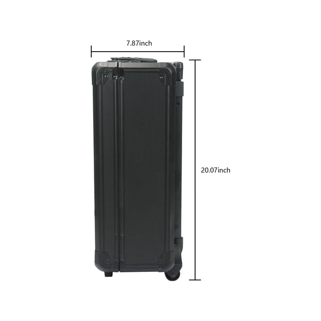 Black Hand Tool Box with 4 layers of Toolset and wheels