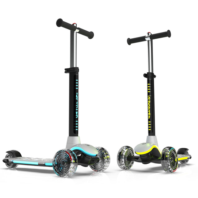 3 wheel scooter for kids ages 3-5years old,Boys and Girls Scooter with Light Up Wheels, Foldable & Adjustable, Anti-Slip Deck