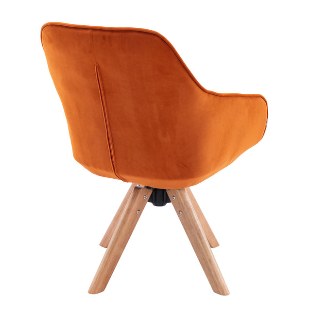 COOLMORE Solid Wood Tufted Upholstered Armless home office chair