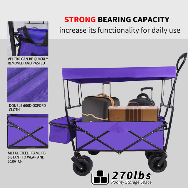 Outdoor Garden Park Utility kids wagon portable beach trolley cart camping foldable folding wagon