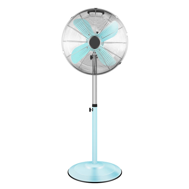 16 Inch High Velocity Stand Fan, Adjustable Heights, 75°Oscillating, Low Noise, Quality Made Fan with 3 Settings Speeds, Heavy Duty Metal for Industrial, Commercial, Residential, Color: Green