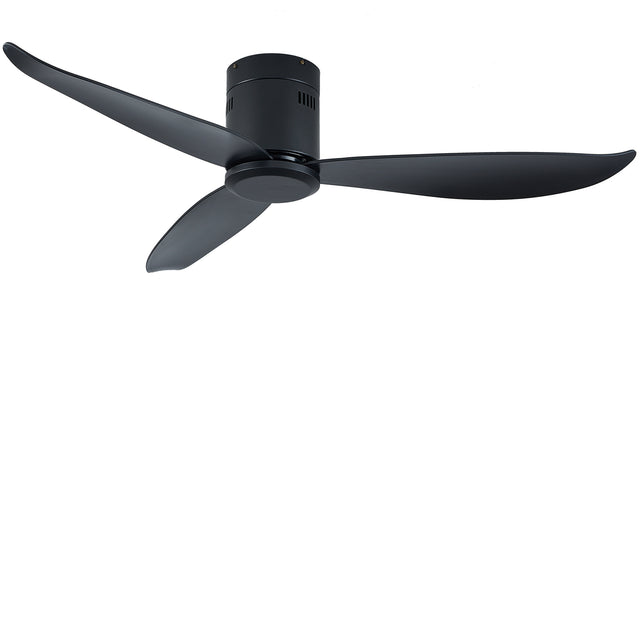 52" Low Profile Ceiling Fan No Light, Black Flush Mount Ceiling Fans without Lights (Not allowed to sell on Amazon)