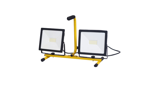 10,000 Lumen LED Work Light , Dual head,Telescoping Adjustable Tripod Stand, Rotating Lamps
