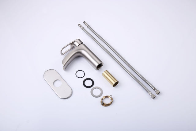 Bathroom Faucet Waterfall Bathroom Faucet Pop Up Drain Bathroom Sink Faucet,Faucet for Bathroom Sink,Single Handle Single Hole Bathroom Faucets