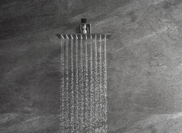 Trustmade 10 Inches Ceiling Mount Pressure-Balanced Shower System, Bathroom Luxury Rain Mixer Shower Combo Set, Brushed Nickel