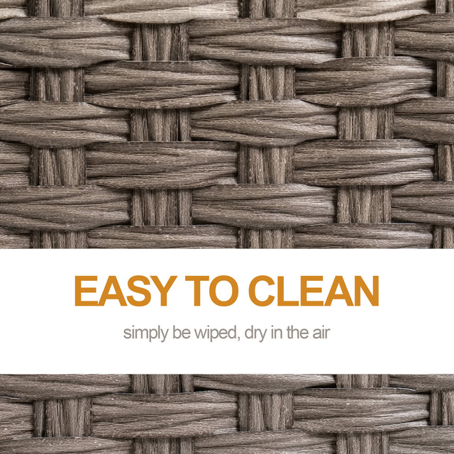 Rattan Cat Litter,Cat Bed with Rattan Ball and Cushion,Grey