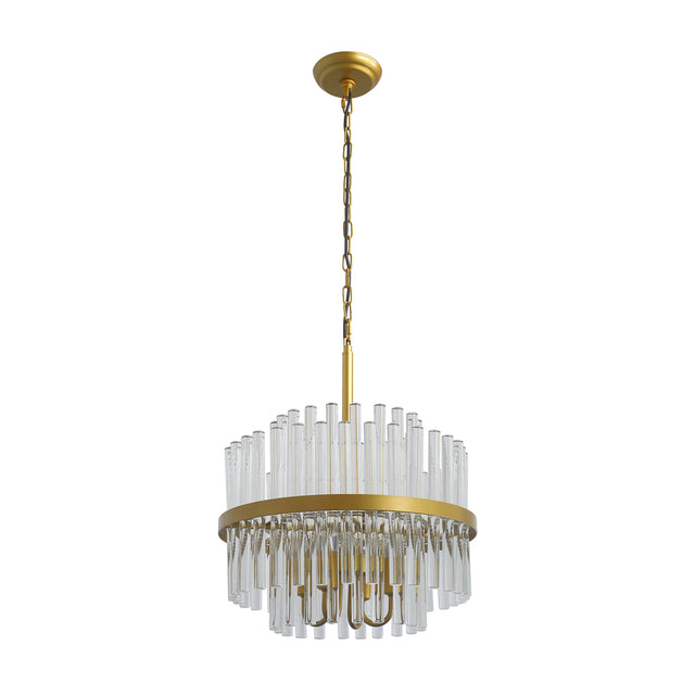 Modern American cylindrical crystal chandelier-4 bulbs -E12 lamp holder