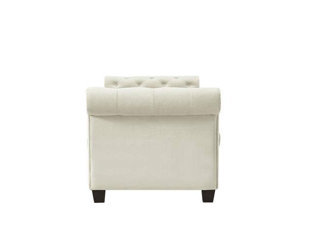 2038 Lvory Rectangular Large Sofa Stool
