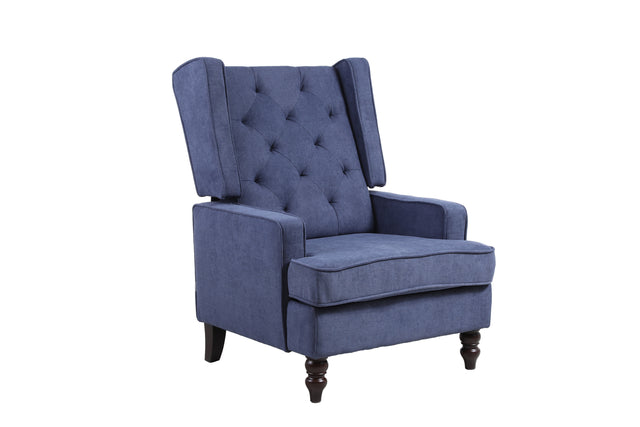 COOLMORE living room Comfortable rocking chair accent chair Navy fabric