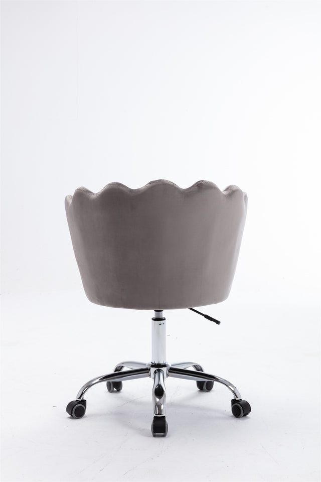 COOLMORE Swivel Shell Chair for Living Room/Bed Room, Modern Leisure office Chair Gray