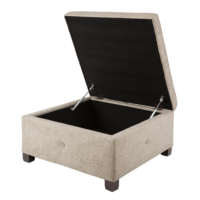 Aspen Button Tufted Storage Ottoman