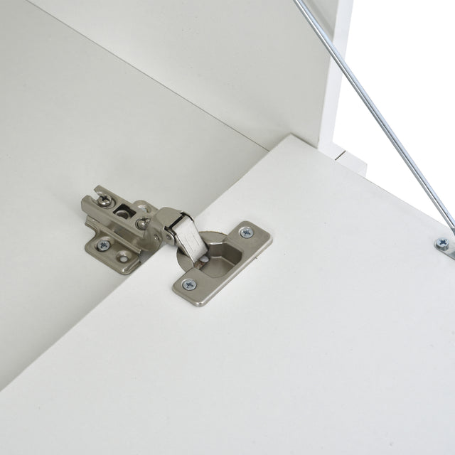 ON-TREND Hall Tree with 4 Hooks, Coat Hanger, Entryway Bench, Storage Bench, 3-in-1 Design, for Livingroom, Hallway (white)