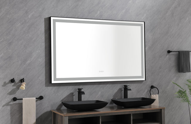 LTL needs to consult the warehouse address72*36 LED Lighted Bathroom Wall Mounted Mirror with High Lumen+Anti-Fog Separately Control