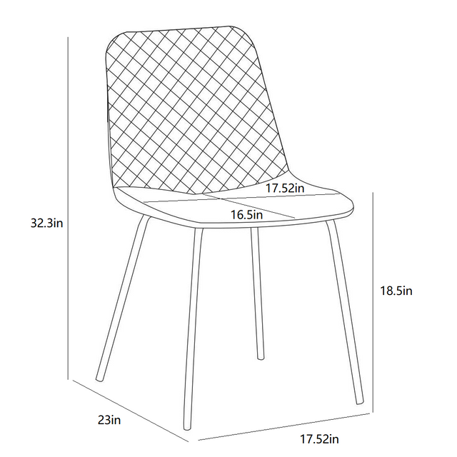 Dining chair set of 4 PCS(BLACK),Modern style,New technology,Suitable for restaurants, cafes, taverns, offices, living rooms, reception rooms.Simple structure, easy installation.