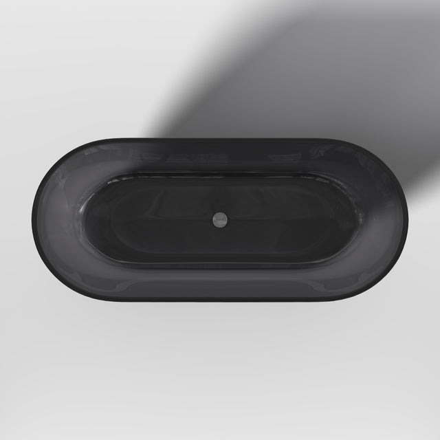 69 inch Transparent grey solid surface bathtub for bathroom