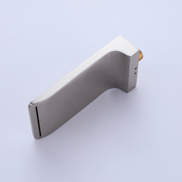 Trustmade Wall Mounted Square Rainfall Pressure Balanced Complteted Shower System with Rough-in Valve, 3 Function, 10 inches Brushed Nickel - 3W02