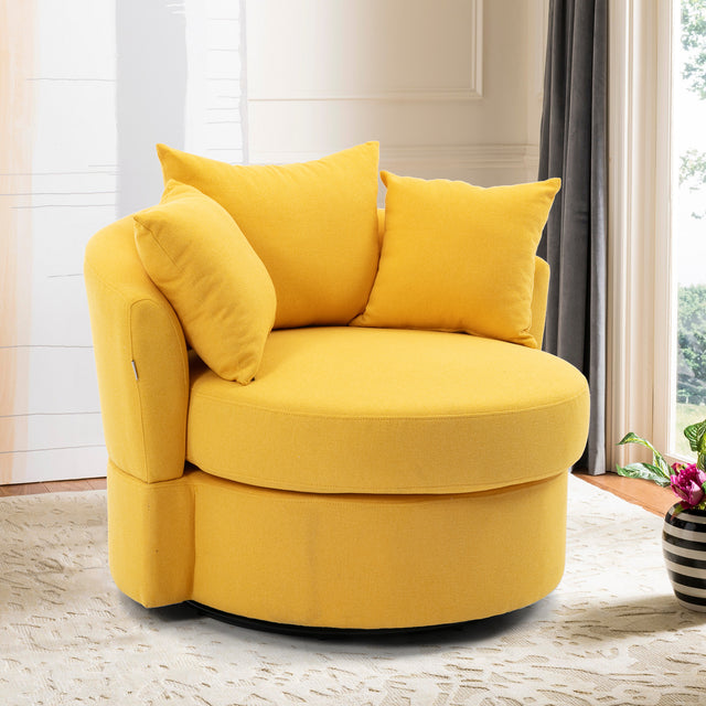 Modern Akili swivel accent chair barrel chair for hotel living room / Modern leisure chair