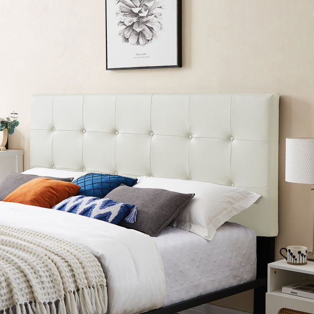 B112 King bed PVC cover haedboard with Sponge interlayer. Strong iron frame with high temperature paint