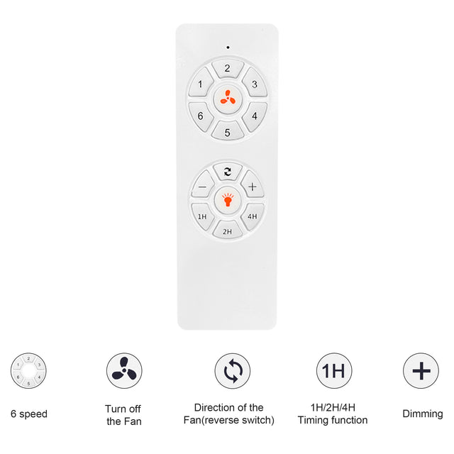 Indoor Low Profile Ceiling Fan with LED Light and Remote Control,Ultra Quiet Flush Mount Fan with 6 Speed DC Motor and Energy Efficient Light with 3 Color, 46 Inch, Fresh White Finish