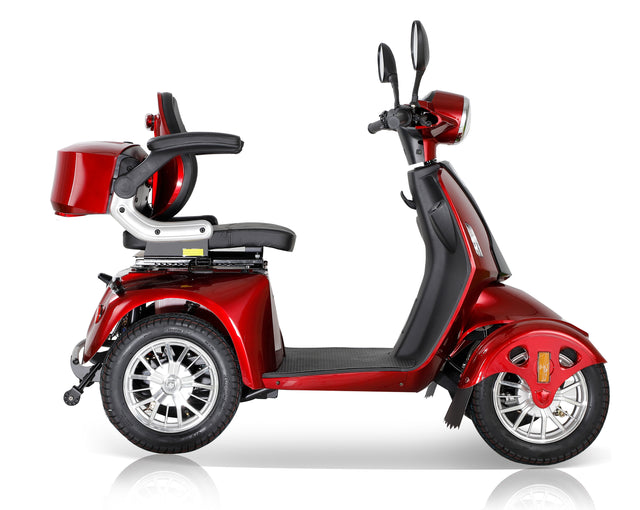Fastest Mobility Scooter With Four Wheels For Adults & Seniors, Red 800W