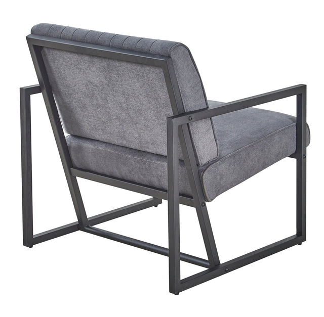 Modern design high quality fabric (GREY)+ steel armchair,for Kitchen, Dining, Bedroom, Living Room
