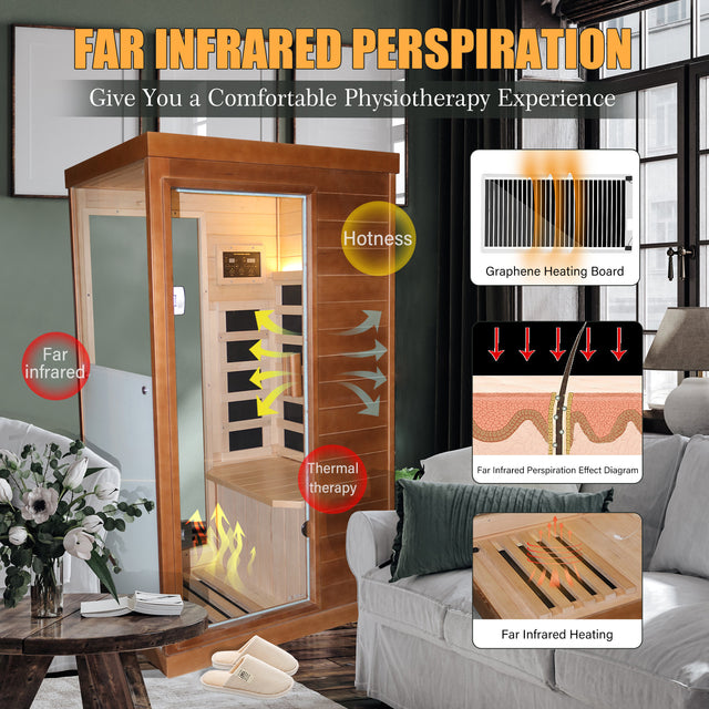 infrared sauna room single room