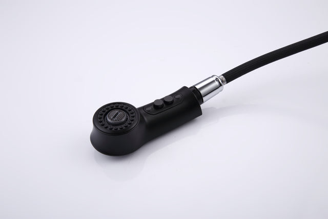 Bathroom Faucets for Sink 3 Hole,Brushed Nickel Bathroom Faucet with Pull Out Multi Functional Sprayer,Vanity Sink Faucet 2 Handle Centerset 4 inch Pull Down Faucet with 2 Water Lines,RV Camper Faucet