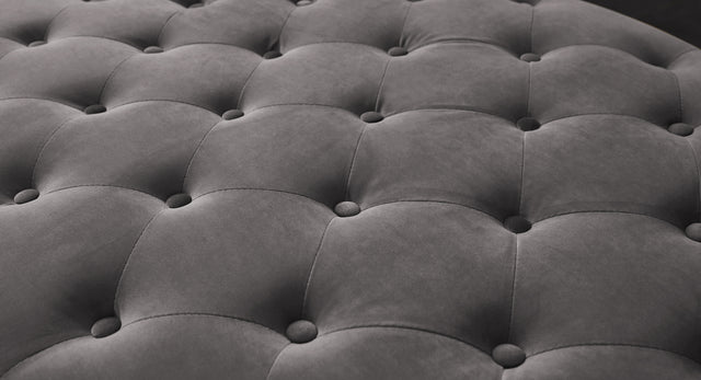 2038   Gray Rectangular Large Sofa Stool