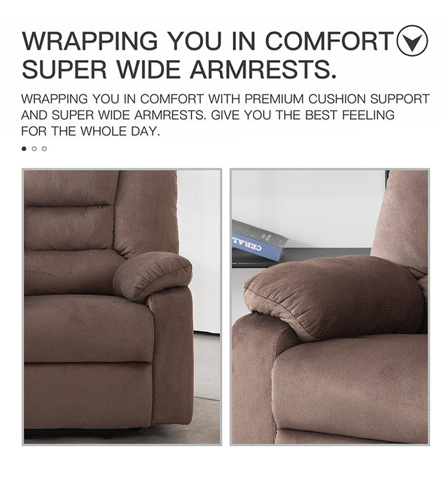 Power Lift Recliner Chair for Elderly- Heavy Duty and Safety Motion Reclining Mechanism-Fabric Sofa Living Room Chair
