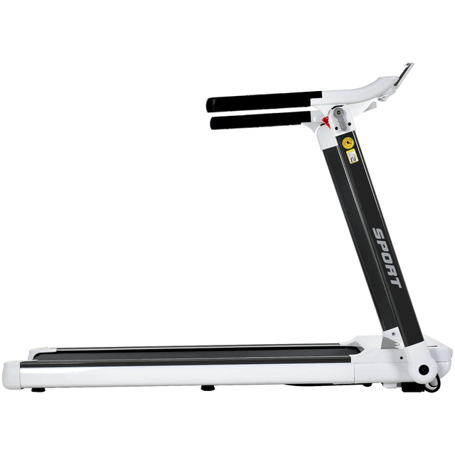 Portable Compact Treadmill;Electric Motorized 3.5HP;14KM/H;Medium Running Machine Motorised Gym 330lbs;Foldable for Home Gym Fitness Workout Jogging Walking;Bluetooth Speaker APP FITIME