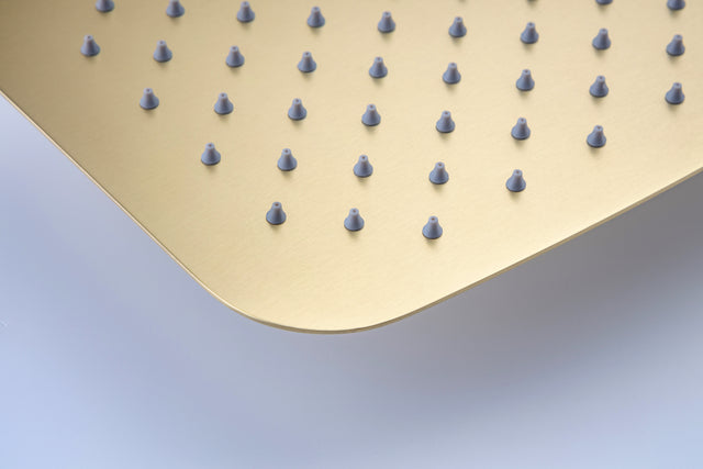 Ceiling Rainfall Shower Faucet Set 3-Function Bathroom Shower Fixtures with Waterfall Tub Spout Wall Mount 10 inch Rain Shower Head