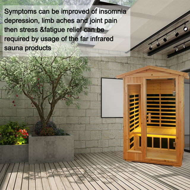 Outdoor far infrared sauna room (Two person )